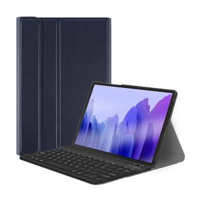 China Leather PU with PC Leather PU with Tablet Keyboard Case with BT Wireless Separate Keyboard in Tablet Leather Case for Samsung Tab A7 T500 T505 for sale