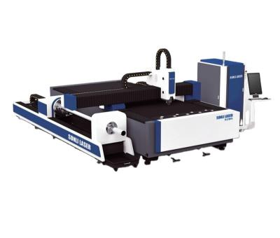 China Air Cooled 3015 Metal Fiber Laser Cutter With Rotary Shaft For Cutting Tubes for sale