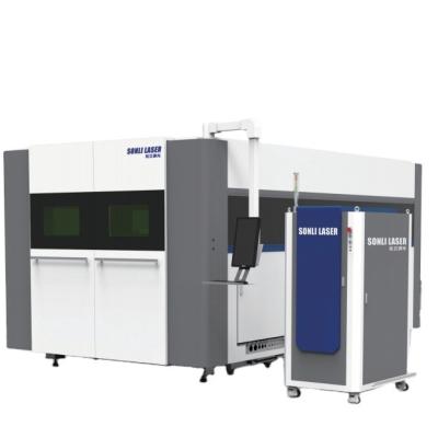 China 1500 Watt Fully-enclosed Fiber Laser Slitter Exchange Table and Full Closed for Stainless Steel for sale