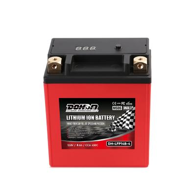 China Motorcycle Batteries LFP14B-4 Motorcycle Batteries 12V CCA450 8Ah Motorcycle Lithium Ion Battery for sale