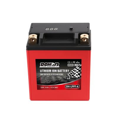 China Motorcycle Batteries LFP7-A Motorcycle Batteries 12V CCA260 4Ah Motorcycle Lithium Ion Battery for sale