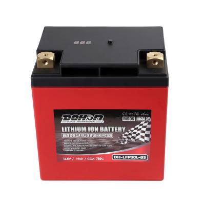 China Motorcycle Batteries LFP30L-BS Motorcycle Batteries 12V CCA800 16-20Ah Motorcycle Battery Lithium for sale