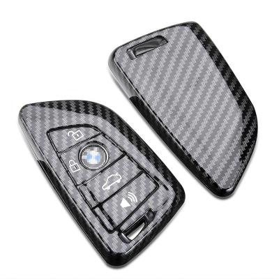 China Protect Car Key DOHON Master Key FOB Cover For BMW X1 X2 X3 X5 X6 2 5 6 7 Series, Carbon Fiber Protective Keyless Entry Smart Remote Key Case Holder for sale