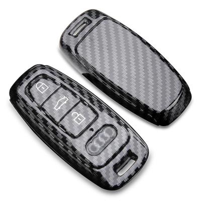 China Carbon Fiber Carbon Fiber Key Shell Smart Cover Case Remote Key Protector For Car Key Case for sale