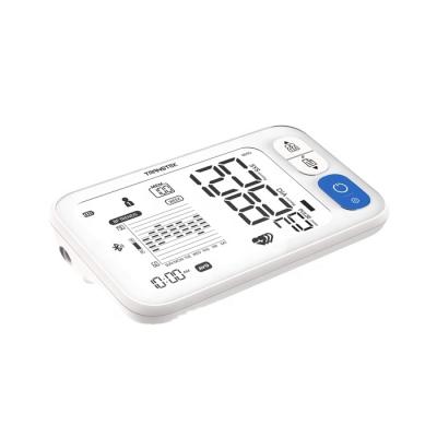 China Household Arm Type LCD Large Screen Digital Electronic Blood Pressure Monitor With Voice Announcement for sale