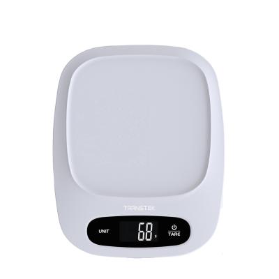 China WITH LID Wholesale Digital Household 5Kg/1g Smart Plastic Electronic Scale Weighing Food Kitchen Scale for sale