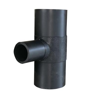 China Pipe Lines Connect HDPE Connection Fittings Butt Fusion Reducing Tee HDPE Irrigation Pipe And Fittings For Water Supply for sale