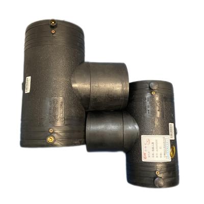 China Pipe Lines Connect Equal Durable HDPE Electrofusion Tee Pipe Tube Accessories Electrofusion Fittings Super Long Warranty for sale