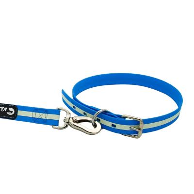 China Feature Sublimation Stocked Dog Collar and Collar Leash Set Luxury Reflective Type for sale