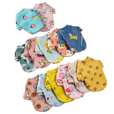 China Viable 2021 wholesale designers cute xxs dogs fabric pet clothing dog clothes sellers for sale