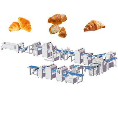 China High Efficiency High Capacity Dough Sheeter For Croissant Bread Production Line Croissant Molding Bakery Equipment for sale