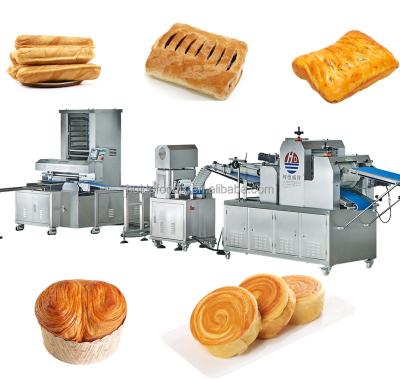 China Full Automatic Food Industry Equipment Guangzhou Huide Puff Pastry Making Machinery Pastry Cream Filling Machine Industrial Puff Pastry Production Line for sale