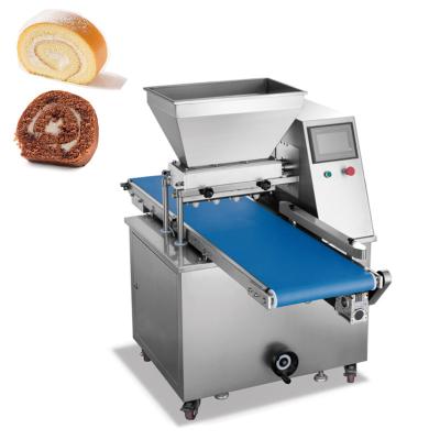 China Hotels High Productivity Chocolate Cake Bakery Equipment Automatic Depositor for Yule Log Snacks Production Line for sale