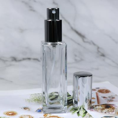 China Cosmetic Luxury Glass Perfume Bottle 50ml 15ml Perfume Bottle Small Perfume Travel Bottle for sale