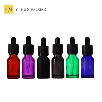 Cina Personal care colored painted bottles glass dropper bottles 15ml for e liquid with childproof&tamper evident cap in vendita