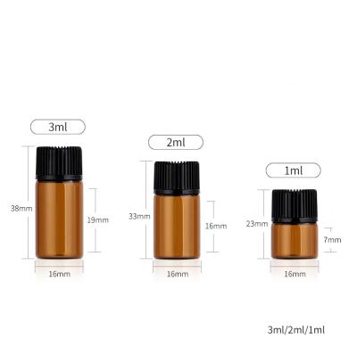 Cina Small Low Capacity Glass Bottles Essential Oils Bottles Small Glass Perfume Bottles 1ml 2ml 3ml 5ml in vendita