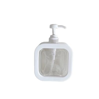 China Empty Household Products Eco Shampoo Bottle With Pump Square Shaped Plastic Bottle for sale