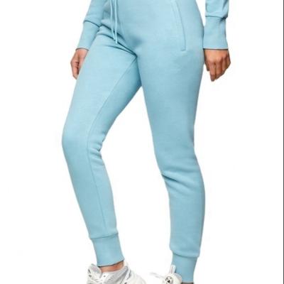 China New Arrival Viable Fashion High Waist Pants Cotton Polyester Women Jogger Women Gym Sweatpants And Hoodie Set for sale