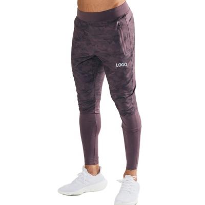 China Anti-Wrinkle 4 Way Stretch Polyester Hot Selling Spandex Tapered Track Pants Gym Workout Joggers With Breathable Mesh for sale