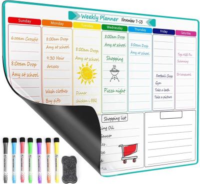 China Study 16*12 Inches Blank Magnetic Drawing Board with 3 Fine Tip High Quality Markers for sale