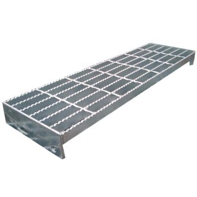 China Stair Tread Metal Industrial Flair Material For Building Construction Hot Dipped Galvanized Steel Grating for sale