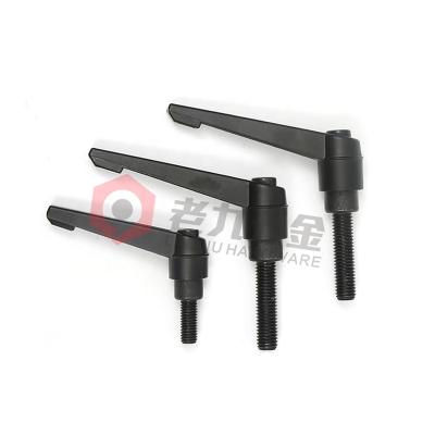 China High Precision M16 Black Alloy Fast Shipping Adjustable Tight Clamping Lever Handle With Long Service Life for sale