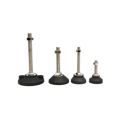 China China Manufacturer Wholesale No Rust Round Adjustable Leveling Feet Screw Anchor 304 Nylon Fixed Adjusting Feet for sale