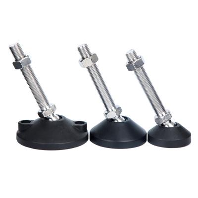 China High Quality Adjustable Round AD80 304 Stainless Steel Foot Nylon Universal Cup Furniture Leg Leveler Foot Leveling Feet for sale