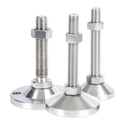 China Heavy Duty Round AD40/50 304 Fixed Leveling Feet Adjustable Metal Leveling Feet for sale