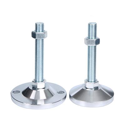 China AD60 Heavy Duty Fixed Adjusting Round Carbon Steel Feet Furniture Leg Adjustable Leveling Feet for sale