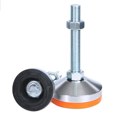 China AD40/50 Heavy Duty Universal Round Carbon Steel Adjusting Feet Leveling Adjustable Leg Feet Foot Cup And Base Bolts Screw for sale