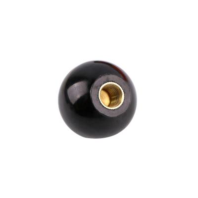 China Copper Core Industrial Replacement M10 High Precision Outlet Factory Handle Bakelite Ball Turn Knob For Machinery for sale