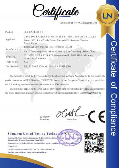 CE - Chuzhou Eastern Star International Trading Co., Ltd.