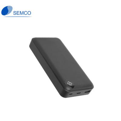 China 12V1.5A Micro usb c fast input power bank semco 18W 20000mAh support charging mobile phone fast charging portable charger for iphone 13pro max for sale