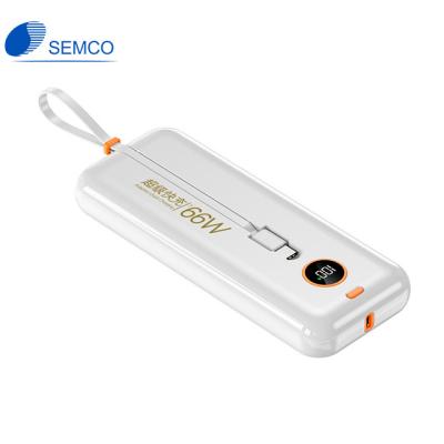 China 12V1.67A Micro usb c fast input power bank semco 20W 20000mAh support charging mobile phone fast charging portable charger for iphone 13pro max for sale