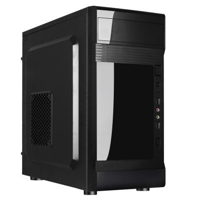 China With Fan 0.45mm Thickness Entry Level Desktop Micro Case Mid Tower ATX Computer Case With PSU. for sale