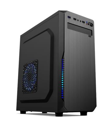 China With fan 0.45mm thickness entry level desktop case mid tower computer case with PSU. for sale