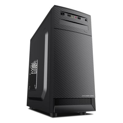 China With Fan SPCC 0.45mm Thickness Entry Level Desktop Case Mid Tower Computer Case With PSU for sale