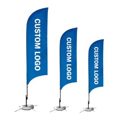 China FLY Advertising Flags Outdoor Banner Prices Golf Wind Beach Swooper Teardrop Banner Flag Sublimation Feather Custom Flag for sale