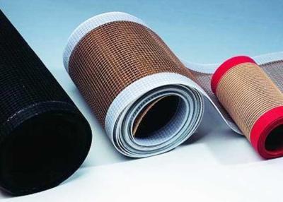 China Brown Mesh PTFE Fiberglass Sealing Belt for sale