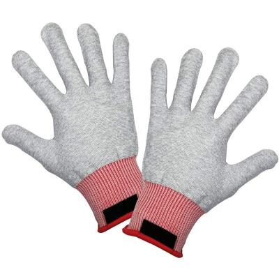 China Construction Anti Static ESD Carbon Conductive Fiber Safety Work Gloves For Electronics for sale