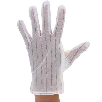 China Full Finger Construction PU Palm Anti Static Polyester Backside Anti Slip ESD Work Gloves for sale