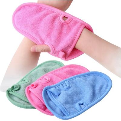 China Shower Unisex Kids Adult Rub Loofah Rub Spa Glove Towel Massage Exfoliating Shower Gloves for Bathing for sale