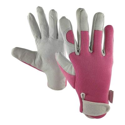 China Gardening Women Slim Fit Work Leather Safety Work Gloves For Household Gardening Tasks for sale