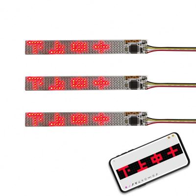 China Mini LED Screen Panel 5*36 Pixel Indoor Flexible Smart LED App Programmable Ticker Board for Shoes, Hats, Clothes, Bags Warning Light for sale