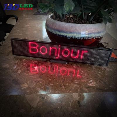 China Indoor 50CM P5 Led Sign Display RGB WiFi Programmable Scrolling Message Board Multi Language For Car, /bus Restaurant, Bar, Bistro, Cafe for sale