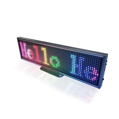 China Indoor APP Programmable Mobile LED Sign P5 Digital LED Sign Display Ultra Thin Indoor Business Scrolling LED Message Board RGB Screen for sale