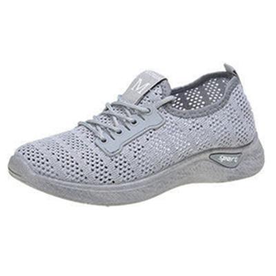 China HUATONG2022 Fashion Trend Breathable Sports Shoes White Flat Net Shoes Mesh Casual Hollow Running Women Shoes for sale