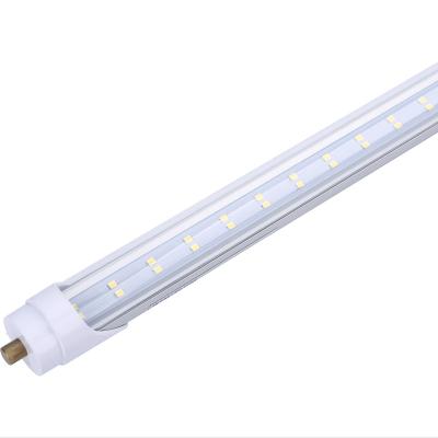 China Warehouse fa8 single pin t8 led single led tube 8ft rgb chip 72W light housing aluminum shell is stronger enough for sale