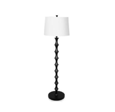 China 2020 Hotel Lamp E26 Black Indoor Canvas Floor Lamp for sale